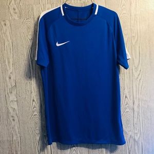 Men's Dri Fit Nike Blue & White T Shirt
